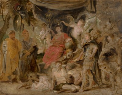 Rooman voitto: Nuori keisari Konstantinus kunnioittaa Roomaa tekijältä Peter Paul Rubens