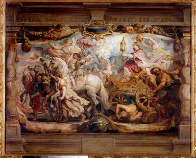 Peter Paul (Pierre-Paul) Rubensin (tai Peter Paul tai Petrus Paulus) (1577-1640) 1600-luku Kirkon voitto furiasta, eripurasta ja vihasta. Madrid, Prado-museo tekijältä Peter Paul Rubens