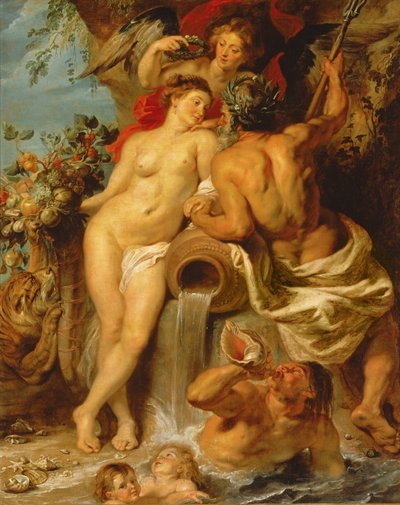 Maan ja veden liitto, n. 1618 (öljy kankaalle) tekijältä Peter Paul Rubens