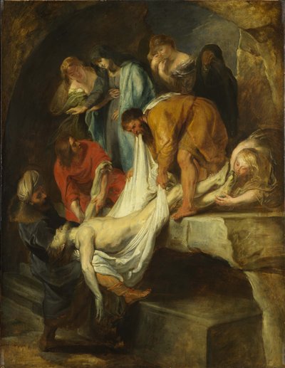 Kristuksen hautaaminen tekijältä Peter Paul Rubens