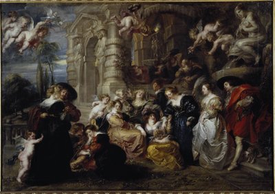 Rakkauden puutarha - öljy kankaalle tekijältä Peter Paul Rubens