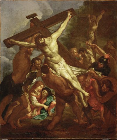 Ristin nostaminen, noin 1600-50 (maalaus) tekijältä Peter Paul Rubens