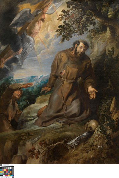 Pyhän Franciscus Assisilaisen leimaaminen tekijältä Peter Paul Rubens