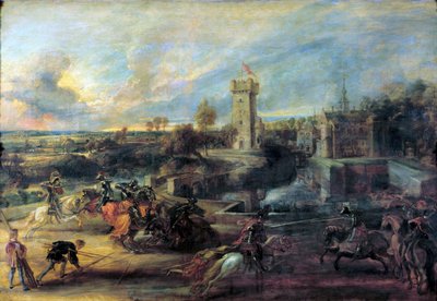 Turnaus Castle Steenin edessä, 1635-1637. tekijältä Peter Paul Rubens