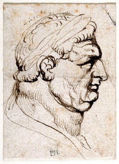Vitellius, kymmenestä piirroksesta kahdeksasta ensimmäisestä kahdestatoista keisarista, Giovanni da Cavinon mitalien jälkeen (kynä ja muste paperille) tekijältä Peter Paul Rubens