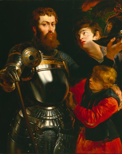 Warrior (öljy kankaalle) tekijältä Peter Paul Rubens