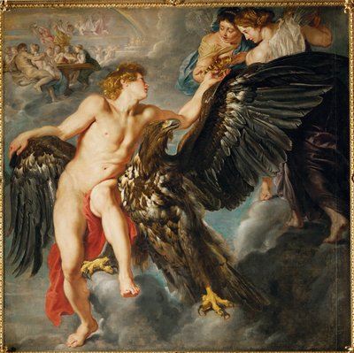 Zeus ja Ganymedeus (öljy kankaalle) tekijältä Peter Paul Rubens