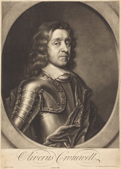 Oliver Cromwell tekijältä Peter Pelham after Robert Walker