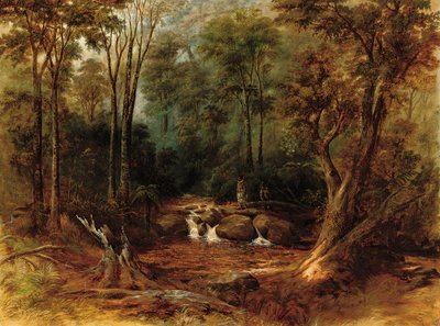 Maorit ylittävät metsäpuron, 1887 tekijältä Peter Power