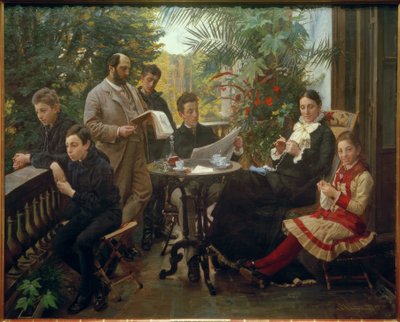 Hirschsprung, Heinrich; dänischer Tabakfabrikant, Mäzen und Kunstsammler (Gründer der Sammlung Hirschsprung Kööpenhaminassa); Kööpenhamina 7 tekijältä Peder Severin Krøyer