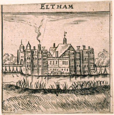 Eltham Palace, Lontoo, c1653 tekijältä Peter Stent