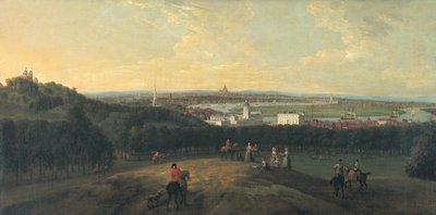 Lontoo Greenwich Parkista, 1718. tekijältä Peter Tillemans