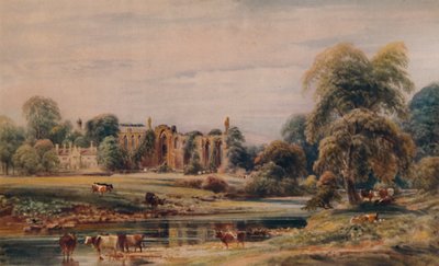Bolton Abbey and Rectory, 1846, 1935 tekijältä Peter de Wint