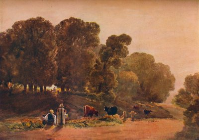 Tie puiston läpi, 1800-luku tekijältä Peter de Wint