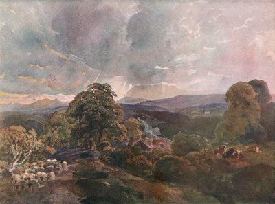 Sackbridge Hall, Near Lowther, vuodelta 1928 tekijältä Peter de Wint