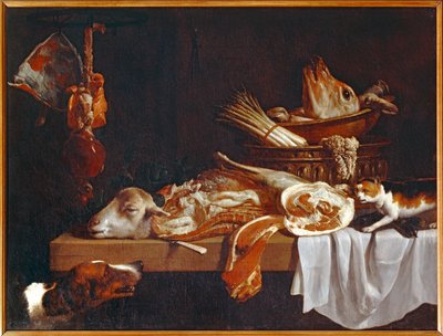 Viande de boucherie avec chien et chat - Teurastajan liha koiran ja kissan kanssa ... tekijältä Peter van Boeckel