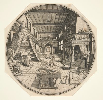 Heinrich Khunrath, Leipzigin alkemisti, Kirjastossaan tekijältä Peter van der Doort