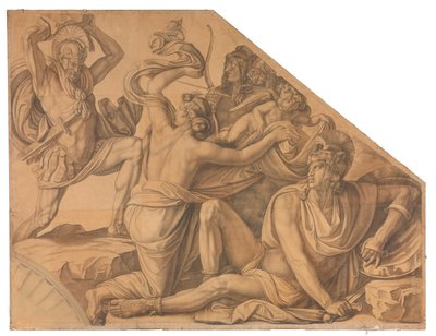 Aphrodite schützt Paris gegen Menelaos tekijältä Peter von Cornelius