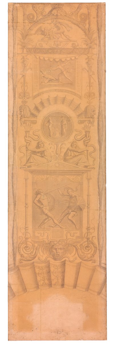 Arabeske mit Darstellungen des Ödipus, des Eteokles und Polyneikes tekijältä Peter von Cornelius