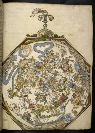 Kartat C.6.d.5. f.9r "Astronomicum Caesareum..." tekijältä Petrus (after) Apianus