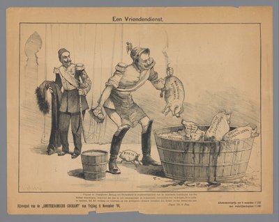 Ystävyys (otsikko esineessä) tekijältä Petrus van Geldorp