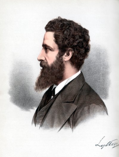 Robert Bulwer-Lytton, Lyttonin ensimmäinen jaarli, englantilainen runoilija ja valtiomies, vuodelta 1890. tekijältä Petter and Galpin Cassell