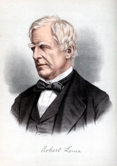 Robert Lowe, 1. varakreivi Sherbrooke, brittiläinen valtiomies, 1890. tekijältä Petter and Galpin Cassell