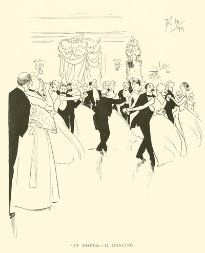Phil Mayn sarjakuva 1890-luvulta (litho) tekijältä Phil May