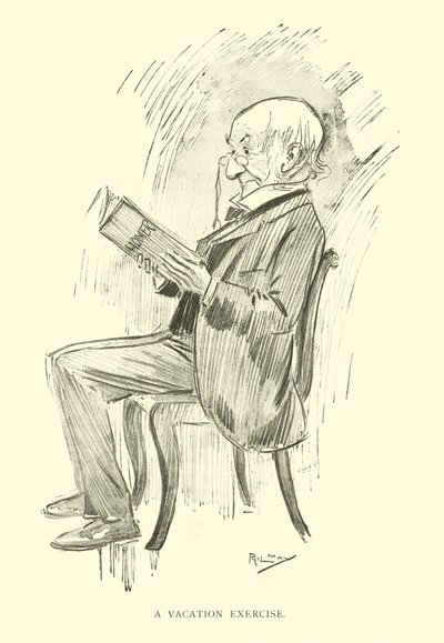 Phil Mayn sarjakuva 1890-luvulta (litho) tekijältä Phil May