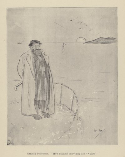 Phil Mayn sarjakuva 1890-luvulta (litho) tekijältä Phil May