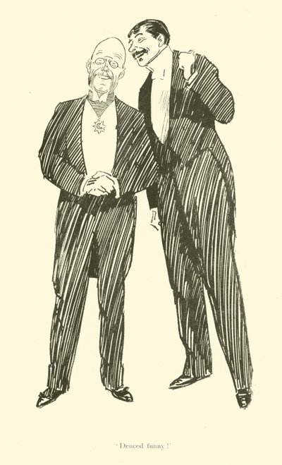 Phil Mayn sarjakuva 1890-luvulta (litho) tekijältä Phil May