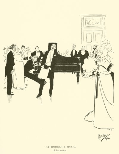 Phil Mayn sarjakuva 1890-luvulta (litho) tekijältä Phil May
