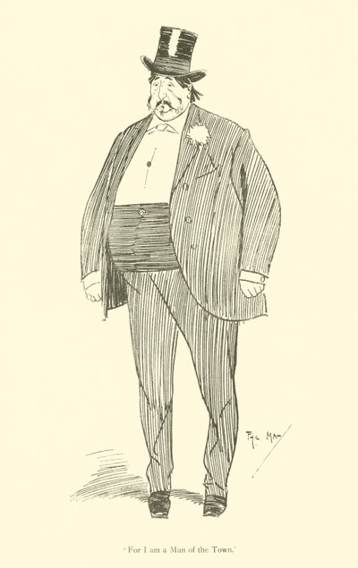 Phil Mayn sarjakuva 1890-luvulta (litho) tekijältä Phil May