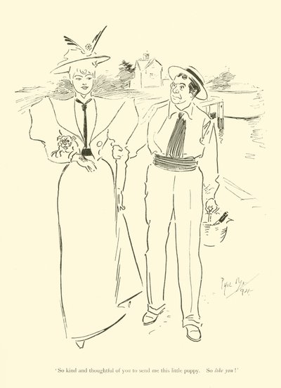 Phil Mayn sarjakuva 1890-luvulta (litho) tekijältä Phil May