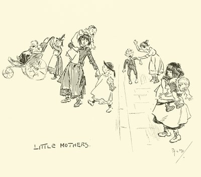 Kuvitus Phil Mays Gutter-Snipes -lehden kuvitus. tekijältä Phil May