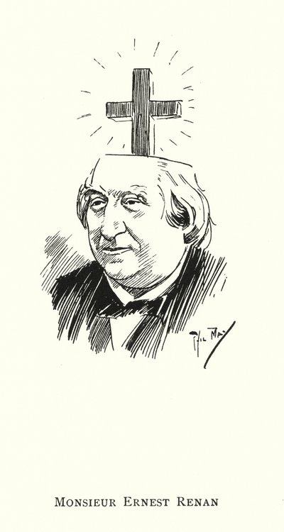 Monsieur Ernest Renan (litho) tekijältä Phil May
