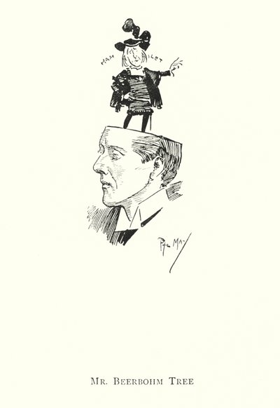 Herra Beerbohm Tree (litho) tekijältä Phil May