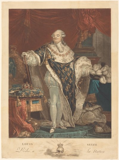 Ludvig XVI tekijältä Philibert-Louis Debucourt