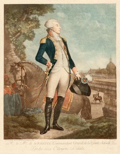Markiisi de Lafayette tekijältä Philibert-Louis Debucourt