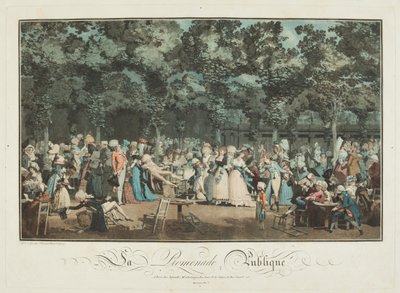 Julkinen Promenade tekijältä Philibert Louis Debucourt