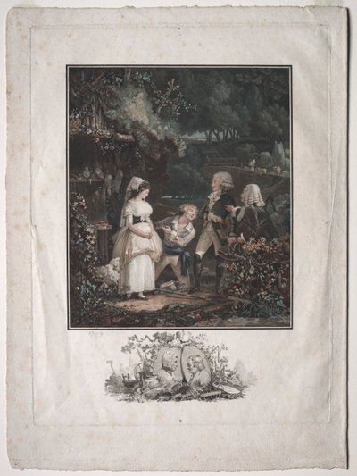 Annette ja Lubin, 1789. tekijältä Philibert Louis Debucourt