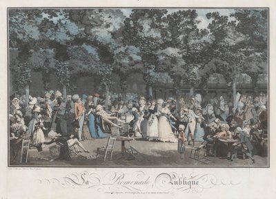 Julkinen Promenade tekijältä Philibert Louis Debucourt