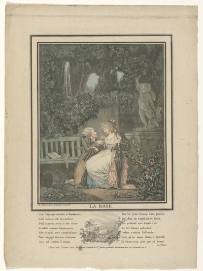Ruusu, 1788 tekijältä Philibert Louis Debucourt