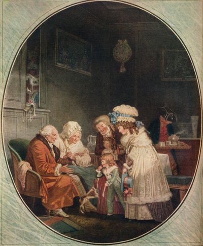 Kohteliaisuus eli uudenvuoden matinee, 1887, 1916 tekijältä Philibert Louis Debucourt