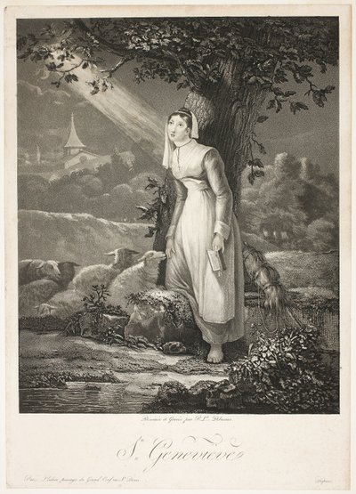 Saint Genevieve tekijältä Philibert Louis Debucourt
