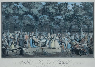 Julkinen Promenade tekijältä Philibert Louis Debucourt