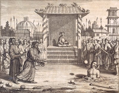 "Kuolemaan kivitetty anastaja", pub. 1672. tekijältä Philip Baldaeus