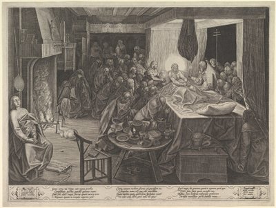 Neitsyen kuolema, 1574. tekijältä Philip Galle