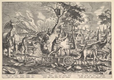 Ajan voitto, 1574. tekijältä Philip Galle