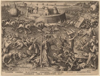 Rohkeus tekijältä Philip Galle after Pieter Bruegel the Elder